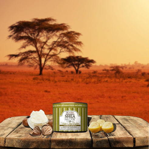 Shea Terra Organics 100% Organic Cold-Pressed Virgin Shea Butter – Namibian Marula | Natural Daily Skin, Nails & Hair