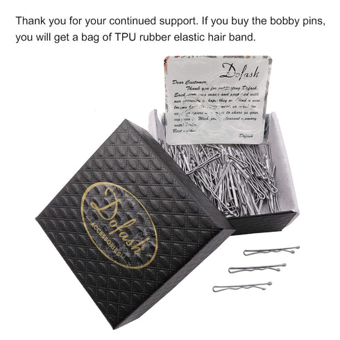 Silver Bobby Pins Hair Clips, 3.5Cm/1.38" Hair Accessories for Women, 100PCS