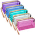 Meetory 5 Pack Waterproof Cosmetic Bag, Portable Translucent Zippered Travel Toiletry Pouch for Organizing