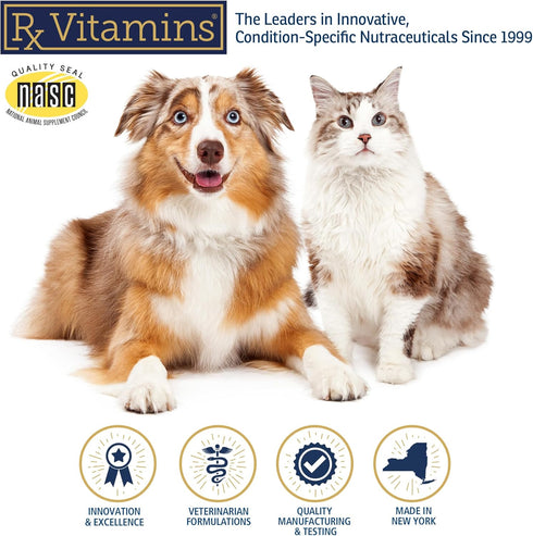 Rx Vitamins GlucaMune Cat & Dog Immune Supplement Plus Licorice Extract - 90 Count