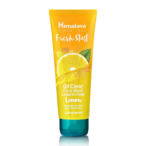 Himalaya Fresh Start Oil Clear Lemon Face Wash - Daily Cleanser for All Skin Types, 3.38 oz