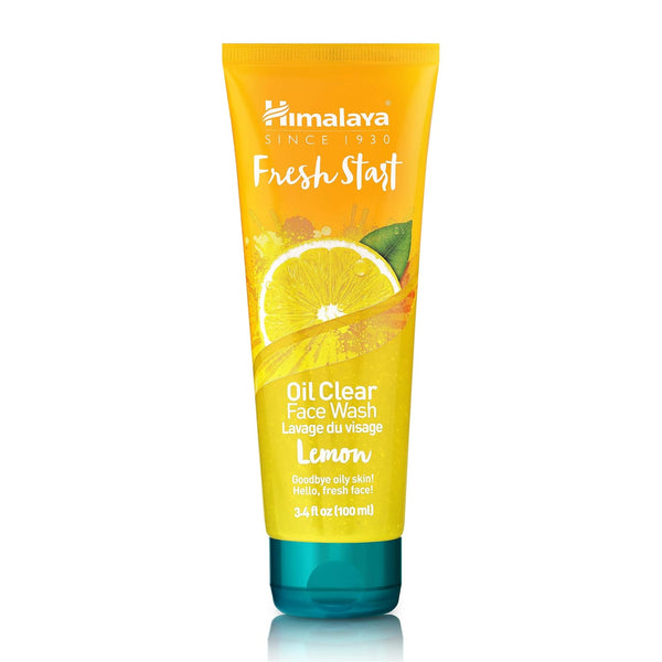 Himalaya Fresh Start Oil Clear Lemon Face Wash - Daily Cleanser for All Skin Types, 3.38 oz