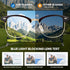 Cyxus Blue Light Glasses for Men Women, Browline Frame Computer Glasses, UV Protection, Reduce Eye Strain (8356T01 Gold