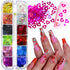 LoveOurHome Nail Glitters Sequins Set, Mixed Shaped Holographic Glitter Flakes for Makeup Crafts and Nail Decorations
