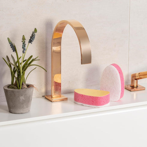 Bathmatic Cleaning Sponge, Duo Pack, Non-Scratch for Cleaning Mirrors & Shower Screens