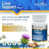 Herbion Naturals Liver Support Herbal Blend with Milk Thistle, 60 Vegicaps, Promotes Detoxification