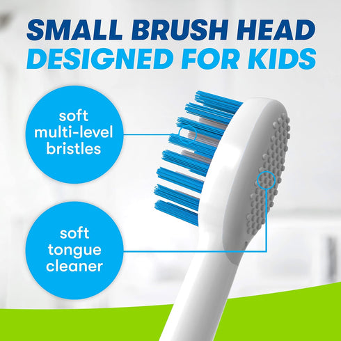 Firefly Sonic Replacement Brush Heads, Compatible with Play Action Sonic Toothbrushes, Small, Pack of 3, Ages 3+