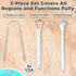 Set of 3 Tongue Scrapers for Adults, Tough Metal Tongue Cleaner with Storage Case, Stainless Steel for Fresh Breath