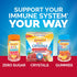 Immune Gummies 44CT Emergen-C Kidz Vitamin C Support Fun-Tastic Fruit includes Zinc, Manganese, B Vitamins and Vitamin