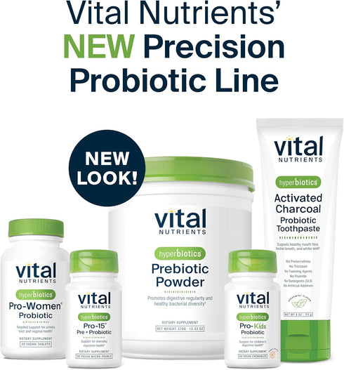 Hyperbiotics Vital Nutrients Pro-15 Advanced Probiotic Supplement | 15 Strains + Kiwifruit | 30 Count