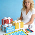 Set 12 Cowboy-Themed Gift Wrap Paper for Birthday Parties - Sheets