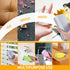 Damp Clean Duster Sponge, 4 Pack Magic Eraser, Reusable Damp Dusting Sponge for Household Cleaning (Multi Color)
