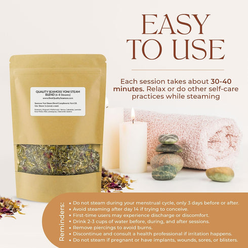 Pack 6-8 4 Yoni Steam Blend, Yoni Steam Herbs for a Relaxing Facial and Self-Care Session, Complements Yoni Steamer