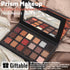 Prism Makeup Matte Eyeshadow Palette Pro, 18 Colors Pigmented Shimmer Glitter, Long Lasting Waterproof (01# Seductress)
