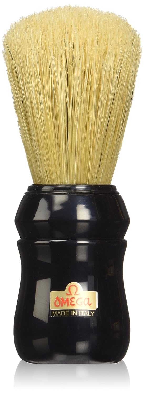 Omega Pure Bristle 10049 Shaving Brush, Black
