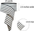 Black and White Striped Ribbon Wired, 2.5 inch x 25 Yards Christmas Wired Edge Ribbon, Ticking Stripe for Wreath, DIY Craft Gift Wrapping, Farmhouse (Black & White, Yards) by Cintago