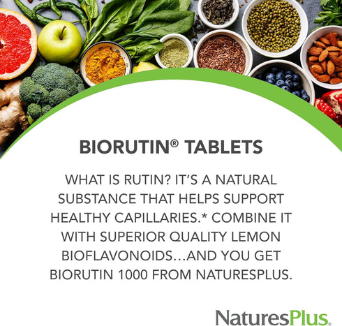 Nature's Plus - Biorutin, 1000 mg, 90 Tablets