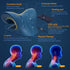 Neck Stretcher Heated Cervical Traction Device Pillow with Graphene Heating Pad for Neck Pain Relief (Dark Blue)