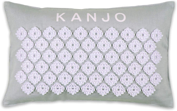 FSA HSA Eligible Kanjo Aroma Mint Acupressure Pillow - 100% Cotton Linen with Natural Cork Filling