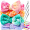 YGDZ Spa Headband, Fluffy Bow Skincare Headband for Washing Face, Makeup Head Band Set for Women Girls