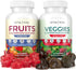 Everyday Debloat & Detox Gummies - Sugar-Free Fruits and Veggies Supplement, 120 Chews, Vegan