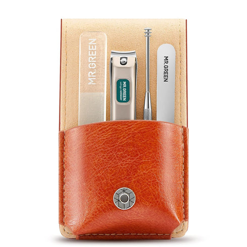 MR.GREEN Portable Manicure Set, Stainless Steel Pedicure Kits Nail Clippers Tool Travel Grooming Case Gift Box (Mr-6102)
