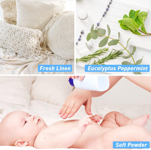 Fragrance Oil, ESSLUX Clean Set of Scented Oils for Diffuser, Premium Soap & Candle Making Scents Collection