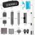 Microfiber Duster Kit 23pcs with 30 to 100 Inches Extension Pole and Washable Bendable Feather Duster for Cleaning