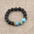 MYSTIQS Set Kids and Adult Matching Lava Rock Beaded Bracelets Essential Oil Diffuser for Aromatherapy Ideal