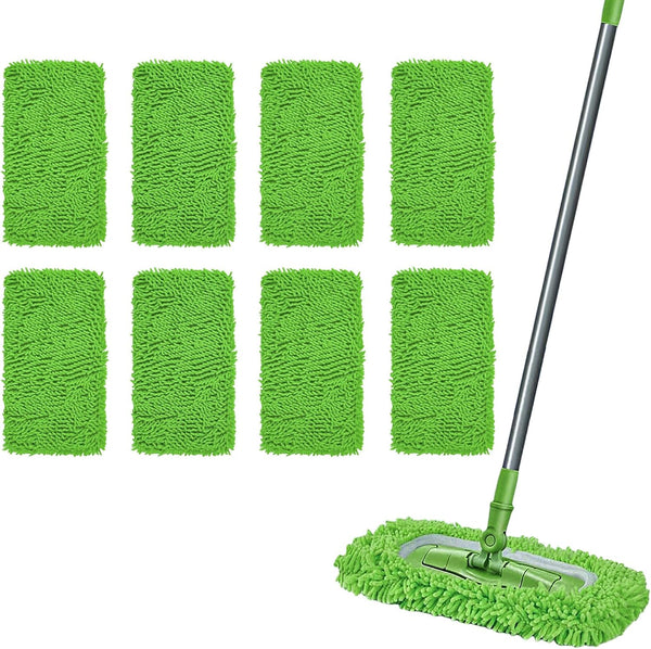 HGVRA Reusable Microfiber Mop Pads, Compatible with Sweeper Sweeping Mopping pad Refills Cloths