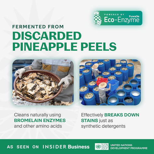 Fuwa3e Pineapple Enzyme All Natural Laundry Detergent, Unscented Fresh & Clean, 67.6oz, 80 Loads, Non Toxic.