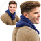 SunnyBay Microwave Heating Pad - Microwavable Heated Neck and Shoulder Wrap, Hands-Free Hot or Cool Pack, Navy