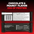 MUSASHI Protein Crisp Bar - 20g Protein, 4g Total Sugars, Chocolate & Peanut, 12 Pack of 2.1oz Bars