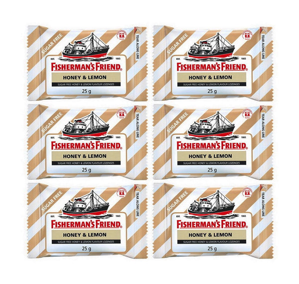 Fisherman's Friend Honey Lemon Lozenges 25g - Pack of 6