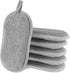 6 Pack Multipurpose Dish Scrubber Sponges | Non-Scratch Microfiber Side for Dishes, Rough Side for Non-Stick Cookware |