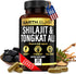 Shilajit 1000mg & Tongkat Ali 400mg - 180 Capsules, Made in USA, Pure Himalayan Organic Supplement