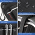 FINPAC Wheelchair Side Organizer Bag with Cup Holder, Wheelchair Armrest Accessories Pouch with Pen Slot and Reflective