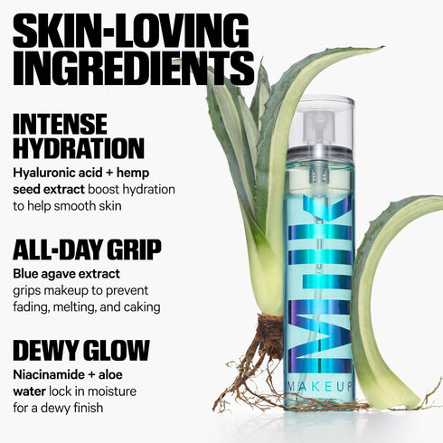 Milk Makeup Hydro Grip Set + Refresh Spray, 3.38 fl oz, Hydrates & Sets Makeup for 12 Hours
