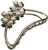 TANG SONG 4PCS Double Flower Shaped Metal Hair Claw Clips - Hair Catch Barrette Jaw Clamp for Women