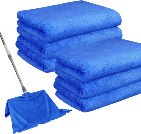 IIDEA 6 Pack Microfiber Cleaning Cloths Extra Large 30" x 20",XL Rags Washable