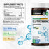 L-Glutathione Gummies 500 mg, Organic Reduced Glutathione Supplement for Liver Detox, Immune and Skin Support, 90 Vegan