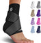 Sleeve Stars Ankle Brace for Sprained Ankle & Plantar Fasciitis Relief, Achilles Tendonitis Brace & Compression Strap