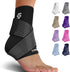 Sleeve Stars Ankle Brace for Sprained Ankle & Plantar Fasciitis Relief, Achilles Tendonitis Brace & Compression Strap