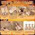 Watersay 24 Set Halloween Treats Bags, DIY Witch Broom Bag with Orange Ribbon for Halloween Party Decorations