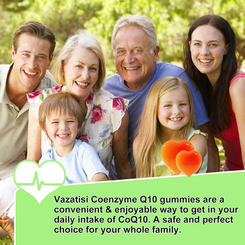High Absorption CoQ10 Gummies 250mg, Plus Omega-3, Magnesium, Vitamin B12 for Cellular Energy, Vegan 60 Cts