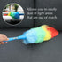 Rainbow Static Duster, 24 Inch Reusable Microfiber Electrostatic Duster, Washable Head for Home and Car Cleaning