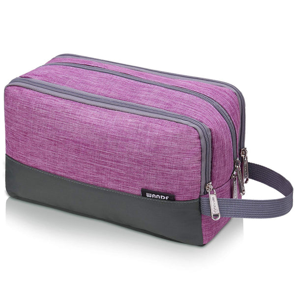 Water Resistant Toiletry Bag for Men/Women, Hanging Dopp Kit, Small Shaving Bag for Traveling (purple)