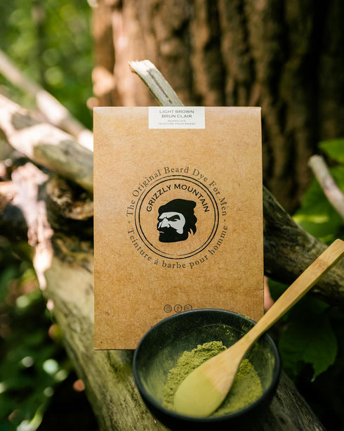 Organic & Natural Light Brown Beard Dye for Gentle Coloring