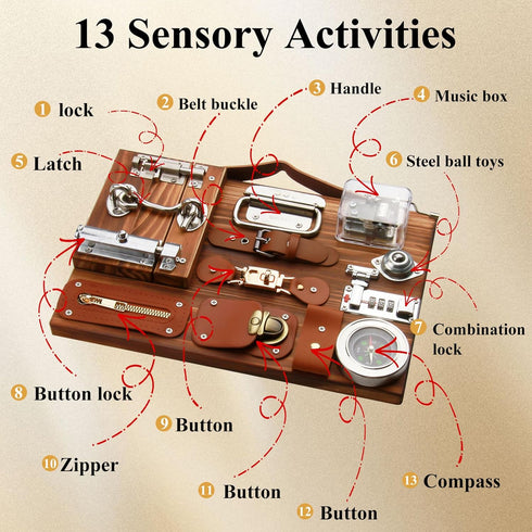 SHFGYG Dementia Activities for Seniors,Fidget Busy Board for Adults with Dementia,Engaging Alzheimers Activities
