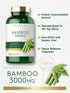 Carlyle Bamboo Extract Capsules, 3000mg | 300 Count | 210mg Silica | Non-GMO, Gluten Free Supplement